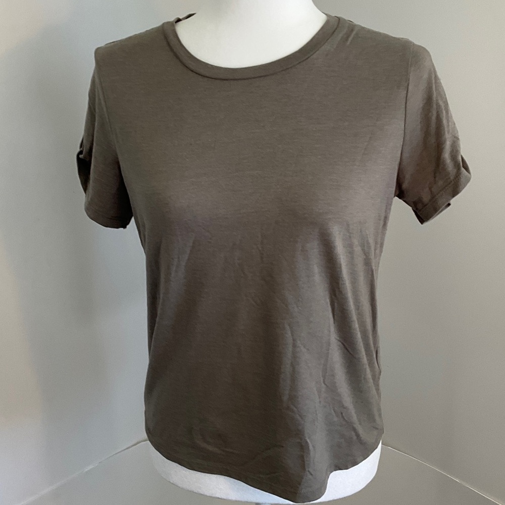 All Saints Olive Short Sleeve Tee